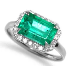 卸売事前公開 天然エメラルド 2.52ct D0.22ct リング - メルカリ