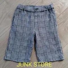 ジャンクストア　チェック　ショートパンツ　ハーフパンツ　130