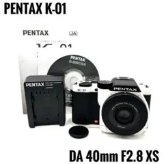 PENTAX K-01 ホワイトxブラック PENTAX-DA 40mmF2.8 - メルカリ
