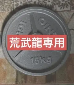IGNIOバーベルプレート15キロ　穴径28㎜ ⓶のサムネイル