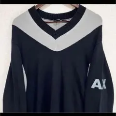 A|X アルマーニエクスチェンジ ニット セーター L 左袖ロゴ刺繍