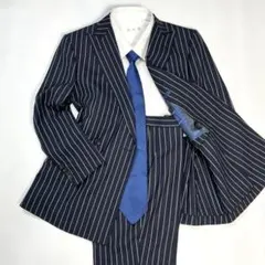 極美品 ゼニア ZEGNA セットアップ 上下 ネイビー S～M B2199
