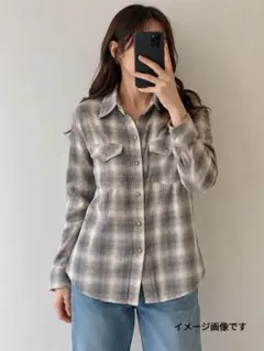 natural vintage of GOA チェックウエスタンシャツ長袖シャツのサムネイル