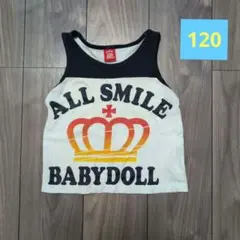 BABYDOLL ノースリーブ タンクトップ 120cm