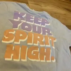 KEEP YOUR SPIRIT HIGH ロゴTシャツ ライトブルーのサムネイル