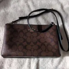 美品コーチショルダーバッグライラクロスボディ シグネチャーCOACH 58328