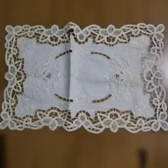 近澤レース　アンティーク レース ドイリー 花柄 刺繍 テーブルマット