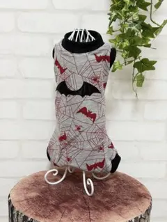 ハンドメイド　犬服　ハロウィンロンパース