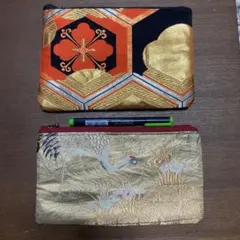 袋帯リメイク　マルチケース　2個セット