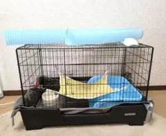 SANKO 小動物用ケージ 本体 ブラック - メルカリ