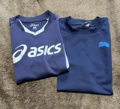 asicsシャツ130cm、PUMAシャツ150cm、kidsシャツ