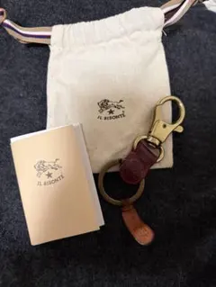 IL BISONTE レザーキーホルダー ポーチ付き