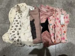 女の子ロンパース・カバーオール 6点肌着4点合計10点セット　プチバトー