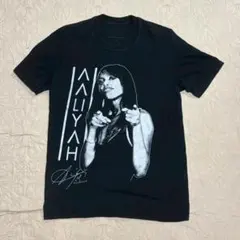 Aaliyah 伝説の歌姫グラフィックTシャツ (ブラック) - レアアイテム