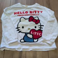 HELLO KITTY 50TH ANNIVERSARY 長袖トレーナー 110