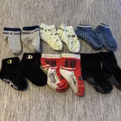 ベビー靴下 9-14cm 6足セット 滑り止め付き