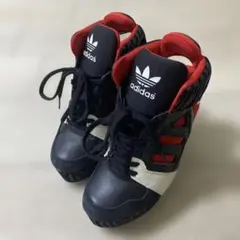adidas 厚底 ウェッジソール スニーカー ブラック レッド