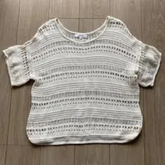 透かし編みニットプルオーバー　grove（グローブ）のサムネイル