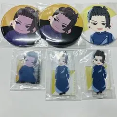 呪術廻戦 懐玉・玉折 デフォルメアクリルスタンド 缶バッジ　夏油傑