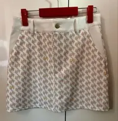 レザレクションRungy 幾何学模様スカート ホワイト