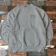 ビンテージ　スウェット　トレーナー　カレッジ刺繍ロゴ　サイズL メンズ　古着