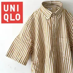 新品 UNIQLO エクストラファイン綿 ストライププルオーバーシャツ L