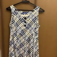 バーバリー　ブルーレーベル　ノバチェック　チュニック　ノースリーブ