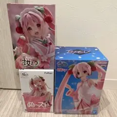 桜ミク ヌードルストッパー　coreful 和風喫茶ver 初音ミク　3個セット