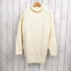 IEDIT タートルネック セーター アルパカ 羊毛混 Sサイズ ゆったりサイズ