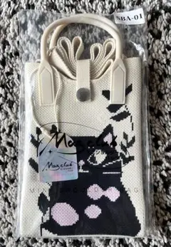 Mos club ミニショルダーバック スマホショルダ－ 猫柄 新品✨