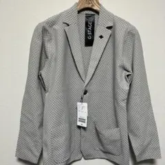 【新品】G-STAGE ブロックチェックニットジャケット サマージャケット Sのサムネイル