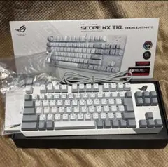ASUS rog strix scope tkl 銀軸　キーキャップ変えてます ASUS rog strix scope tkl 銀軸 キーキャップ変えてます - メルカリ