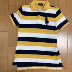 ポロ ラルフローレン 半袖 ポロシャツ ボーダー 130 ビッグポニー 美品