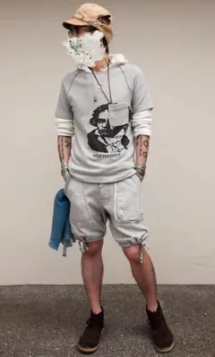 初期 soloist ソロイスト スウェット ショートパンツ 美品 S グレーのサムネイル