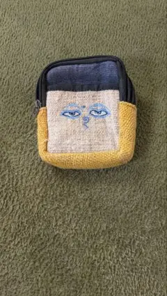 手織り刺繍ポーチ