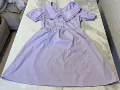 GU ラベンダー 半袖ワンピース