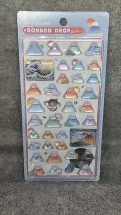 ボンボンドロップシール　和柄　富士山