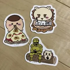 ちいかわ シーサー 鎧さん 栗まんじゅう　ステッカー シールのサムネイル