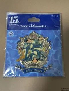 15周年　ディズニーシー　ミッキー　ミニー　ピンバッジ