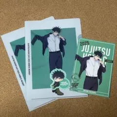 呪術廻戦　カフェ　クリアファイル　ポストカード　ステッカー　ストロータグ　伏黒恵
