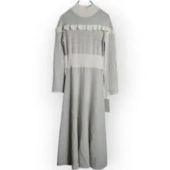 未使用 CELFORD セルフォード レース柄 ジャカード ニット ワンピース