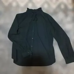 GU 長袖ブラウス ブラック XL