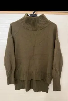 ナノユニバース　ハイネック長袖ニット　フリーサイズ　レディース