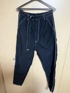 doublet ハイウエスト テーパードパンツ ブラック