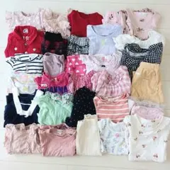 【古着】ブランド含 女の子 まとめ売り 30着 保育園着 ベビー服 80〜90のサムネイル