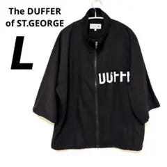 The DUFFER of ST.GEORGE フルジップ半袖シャツL ブラックのサムネイル