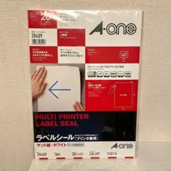 A-one ラベルシール 28409 A4 18枚 マット紙