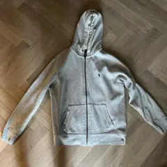 F*n様 ポロ ロゴ付き グレー パーカー