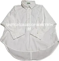 UNITED COLORS OF BENETTON 白シャツ 五分袖