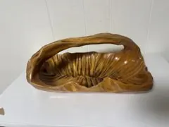 木製　波状バスケット